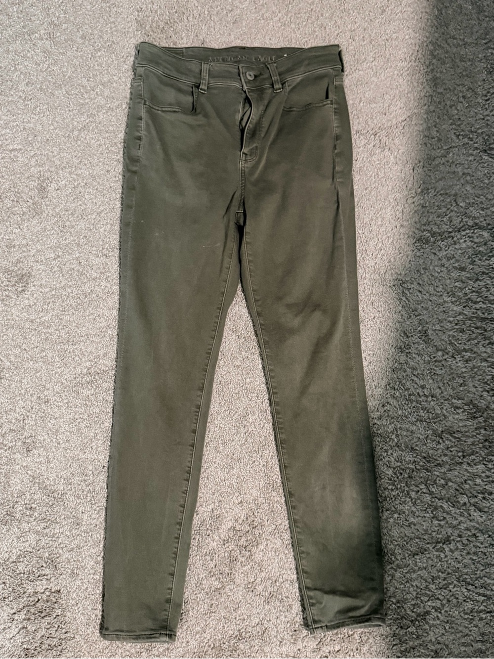American Eagle Olive Green Skinny Jeans size 8p